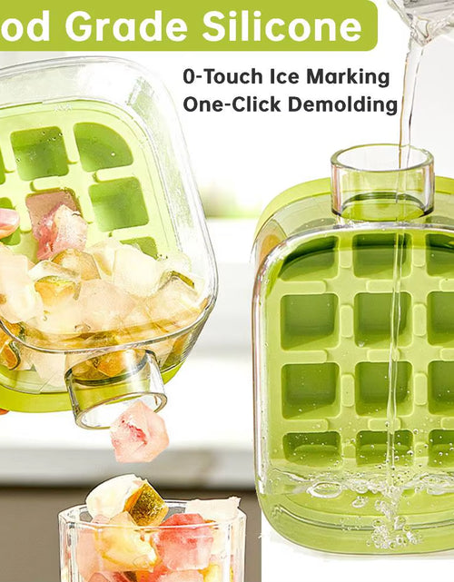 Load image into Gallery viewer, ChillSip Bottle Set – Stylish Water Bottle with Straw & Zero-Contact Ice Cube Tray