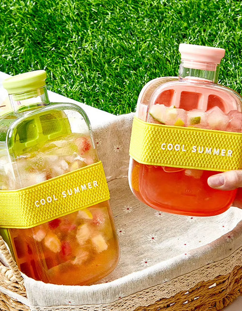 Load image into Gallery viewer, ChillSip Bottle Set – Stylish Water Bottle with Straw & Zero-Contact Ice Cube Tray