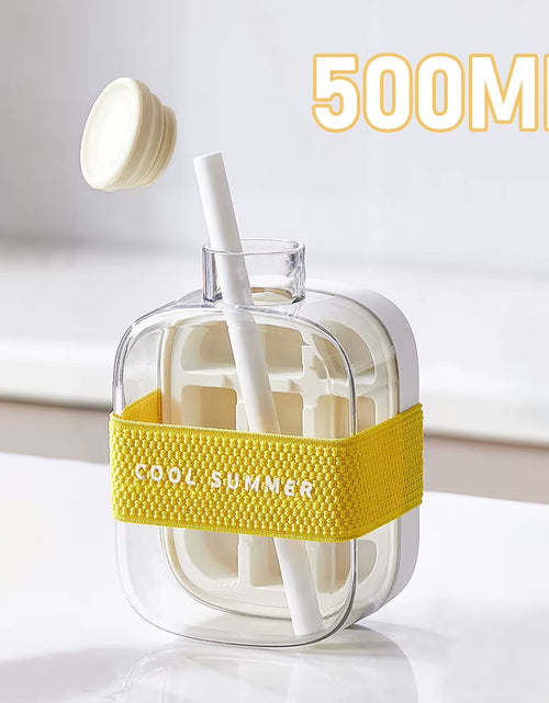 Load image into Gallery viewer, ChillSip Bottle Set – Stylish Water Bottle with Straw & Zero-Contact Ice Cube Tray