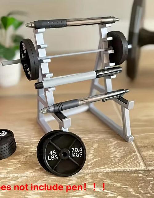 Load image into Gallery viewer, Barbell Pen Holder Gym Themed Desktop Pen Holder Office Stationery Storage Box Student Birthday Gift Desktop Decoration