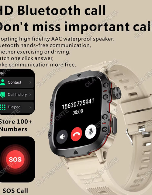 Load image into Gallery viewer, Original Men Smartwatch Flashlight Bluetooth Call Fitness Clock IP68 Waterproof Sports Men for Android IOS Smart Watch 2025 New
