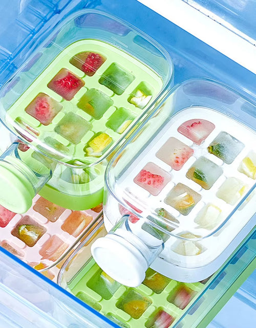 Load image into Gallery viewer, ChillSip Bottle Set – Stylish Water Bottle with Straw & Zero-Contact Ice Cube Tray