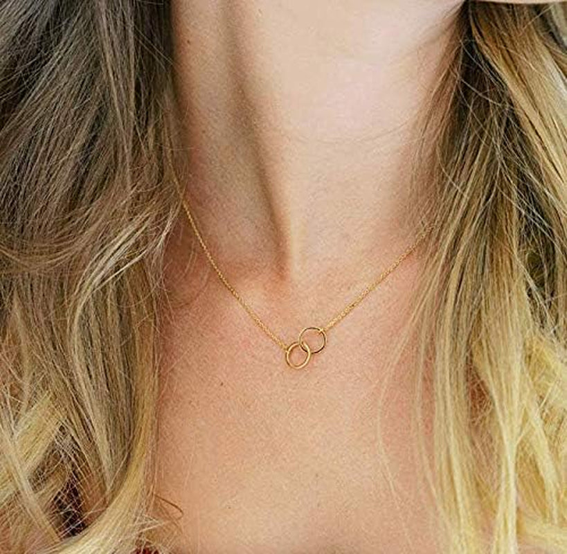 8Pack Friendship Unicorn Necklace Set Good Luck Elephant Pendant Chain Necklace with Message Card Party Favors Birthday Gifts for Girls Women