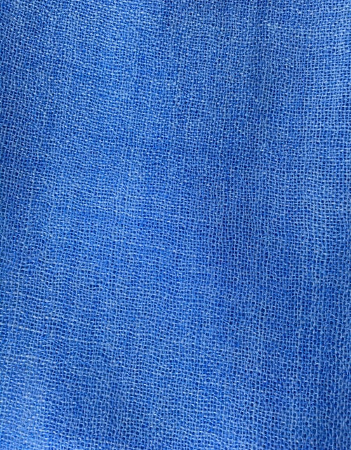Load image into Gallery viewer, Blue Featherlight Solid Wool Scarf
