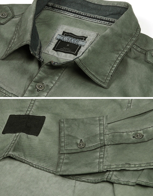 Load image into Gallery viewer, Vintage Wash Rugged Fashion Button Shirts
