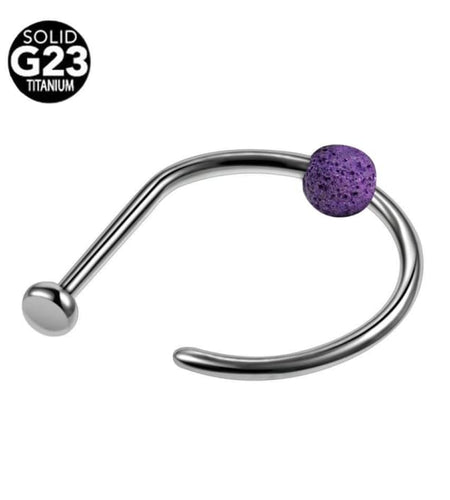 Lava Clip-On Nose Ring Purple