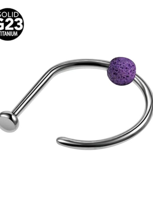 Load image into Gallery viewer, Lava Clip-On Nose Ring Purple
