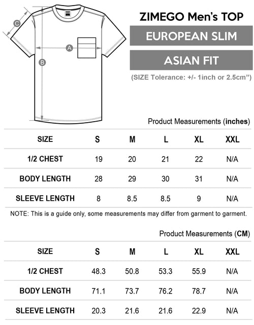Load image into Gallery viewer, ZIMEGO Mens Chest Pocket T Shirts - Urban Hip Hop Streetwear Hipster Tshirts for Men
