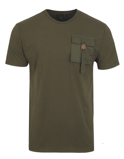 Load image into Gallery viewer, ZIMEGO Mens Chest Pocket T Shirts - Urban Hip Hop Streetwear Hipster Tshirts for Men
