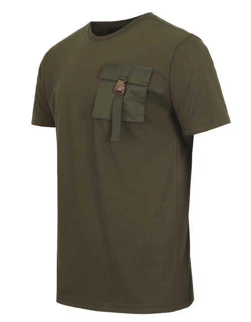 Load image into Gallery viewer, ZIMEGO Mens Chest Pocket T Shirts - Urban Hip Hop Streetwear Hipster Tshirts for Men

