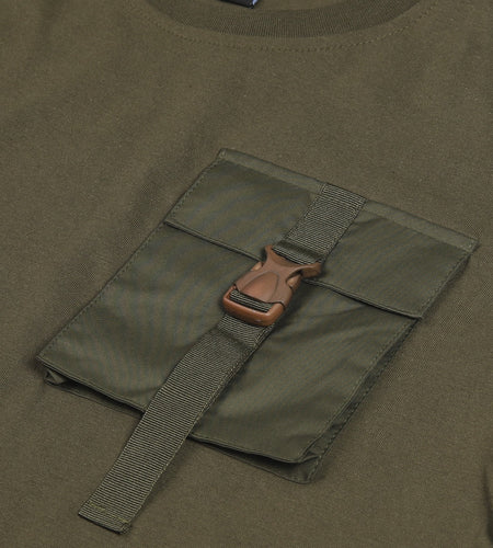 ZIMEGO Mens Chest Pocket T Shirts - Urban Hip Hop Streetwear Hipster Tshirts for Men