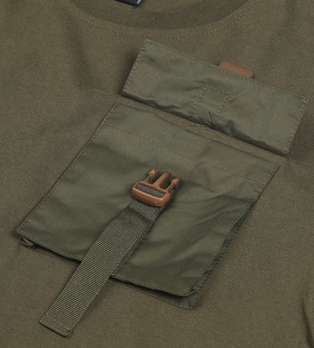 ZIMEGO Mens Chest Pocket T Shirts - Urban Hip Hop Streetwear Hipster Tshirts for Men